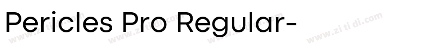 Pericles Pro Regular字体转换